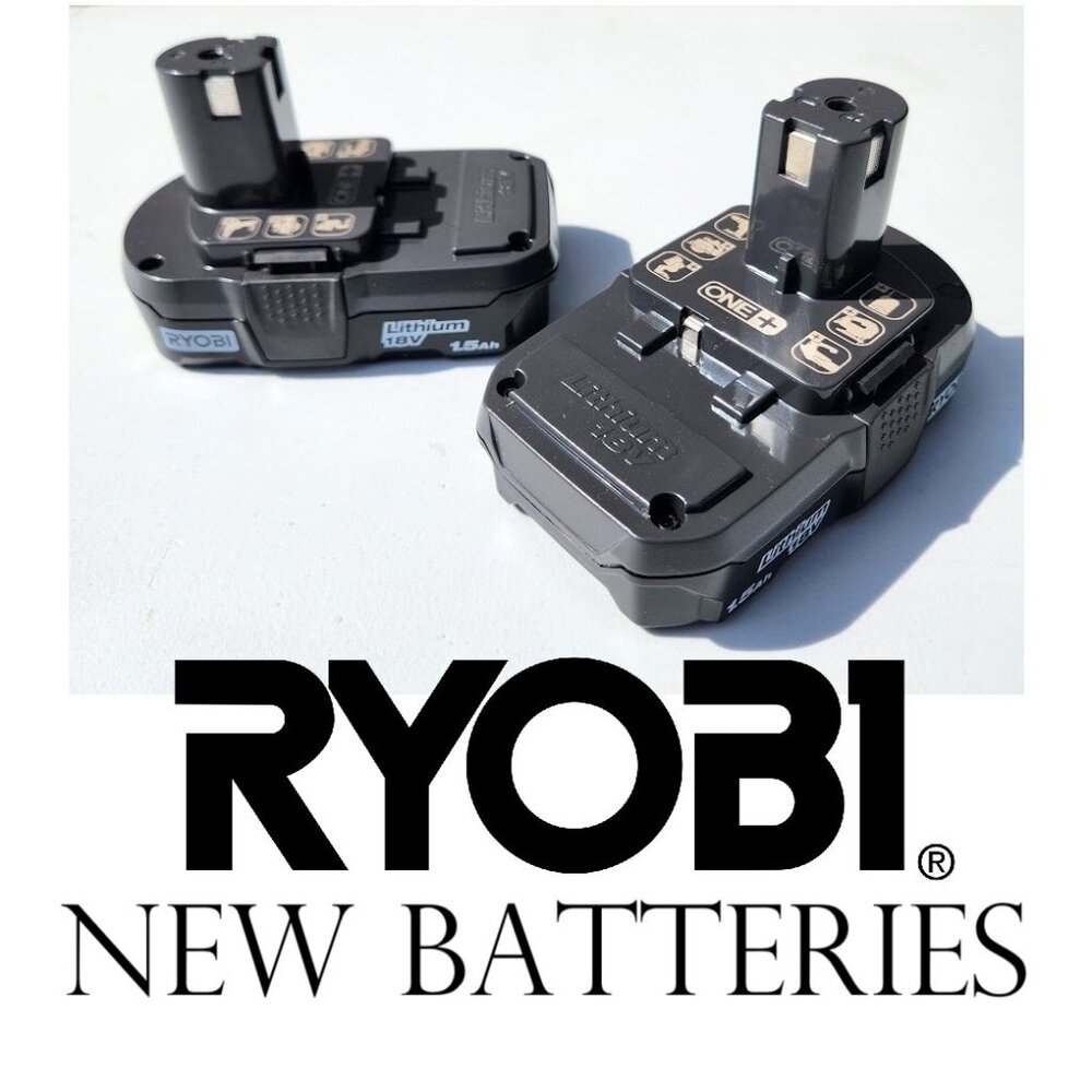 NEW 2X Ryobi 18V P189 1.5Ah Batteries Battery Bundle Tools Tool - New